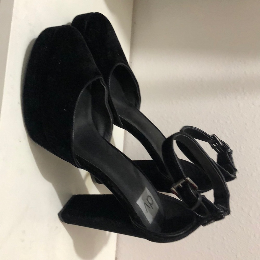 Black Velvet Heels
